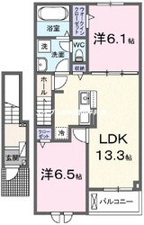 ハーレー　岡山Ⅰの物件間取画像